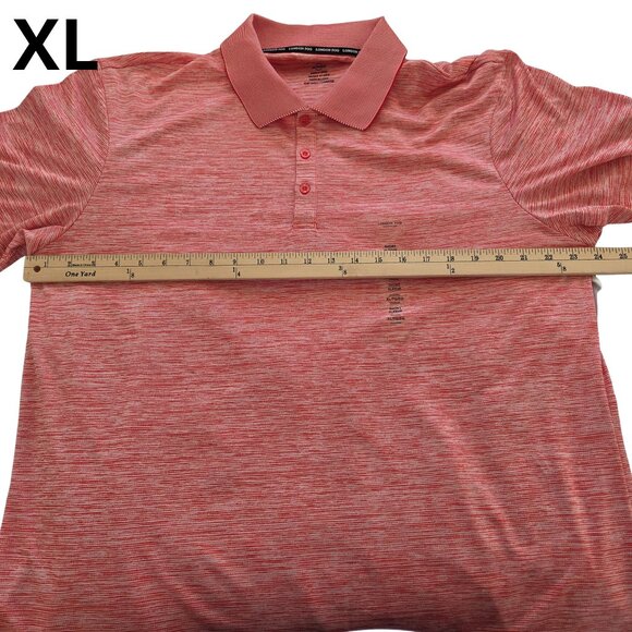 F.O.G. By London Fog Men's XL | L Polo Short Sleeve Shirt Coral Outerspace - Picture 8 of 8